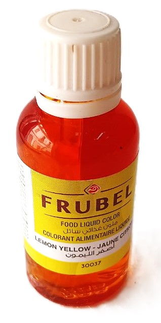 COLORANT LIQUIDE JAUNE CITRON 30CC FRUBEL